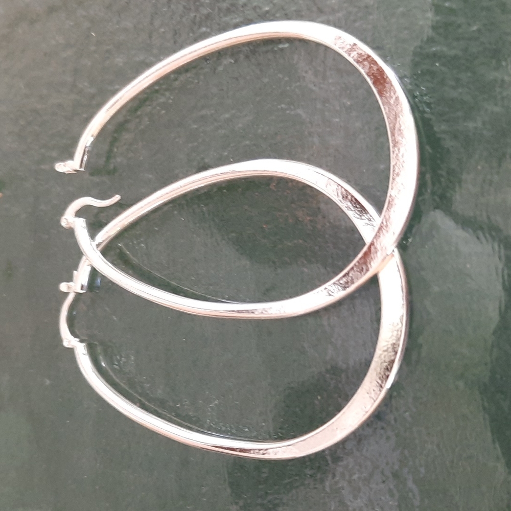 Large Sterling Silver Earrings